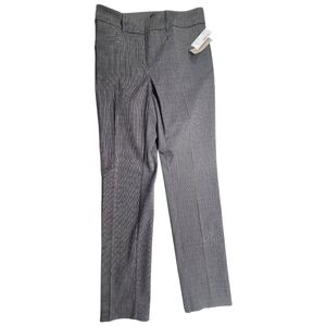 NWT Reitmans Gray Checkered Straight  Leg Pants Size 6 Petite